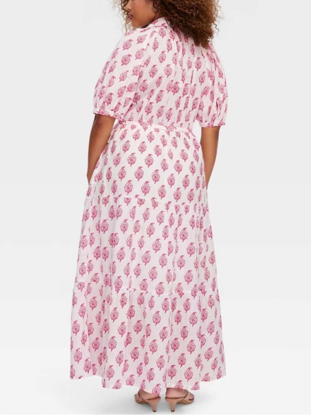 Roller Rabbit x Target Women’s Bouquet Short Sleeve Maxi Dress In Pink Size M - Picture 2 of 10